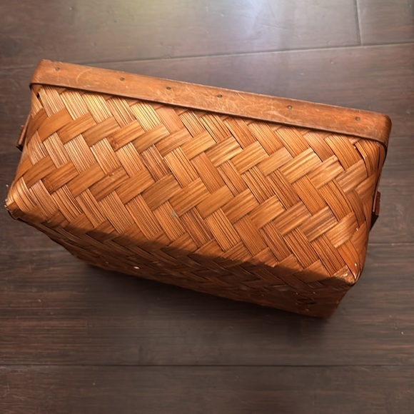 Small Rectangular Woven Basket – Rustic Storage & Decor - Picture 2 of 4